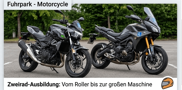 Vom Roller bis zur großen Maschine