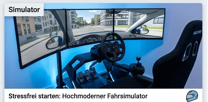 Hochmoderner Fahrsimulator